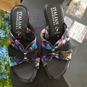 Italian Shoemakers Wedge Sandals size 8